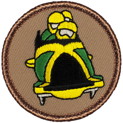 Cool Boy Scout Patrol Patch! - #529 The Jamaican Bobsled Patrol!