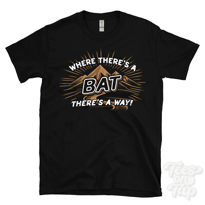 WHERE THERE'S A BAT... T-SHIRT Name Nachname lustig Familie Geschenkidee
