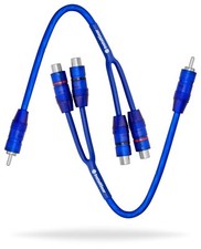 1ft Shielded 1 Male to 2 Female RCA Y Adapter Splitter Connector - RCA Splitt...