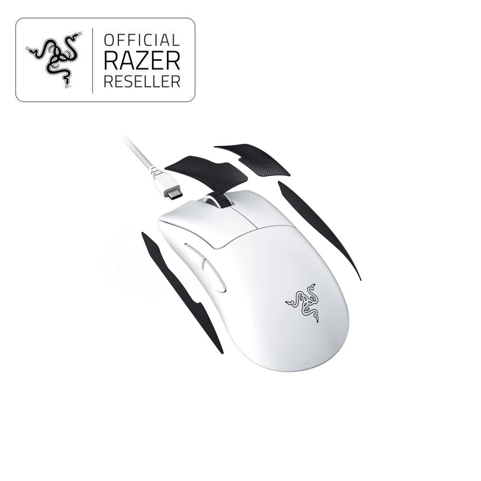 Razer DeathAdder V3 Pro Lightweight Wireless Ergonomic Esports Mouse - White - image 3 of 4