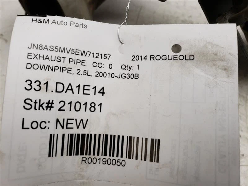 Tubo de escape delantero Nissan Rogue 2008-2015 antiguo OEM 20010-JG30B Foto 4 de 4