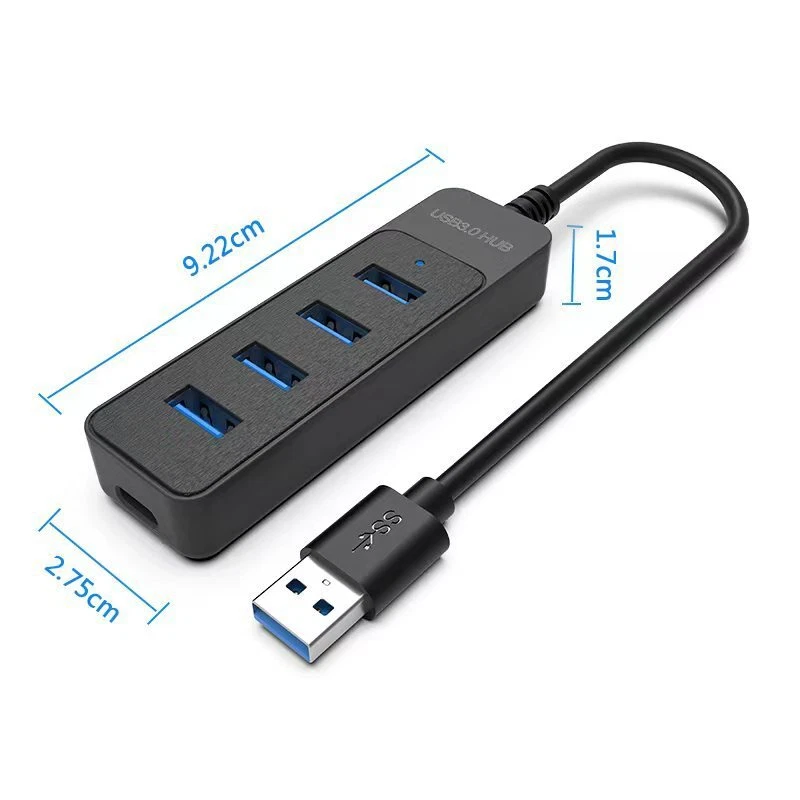 4 Port USB 3.0 Hub Splitter Multi Adapter 5Gbps High Speed For PC Desktop Laptop - Image 4 of 4