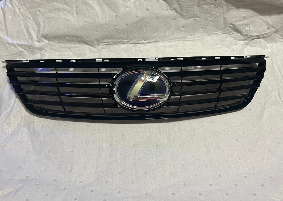 NEW LEXUS GS450H HYBRID GRILLE & BLUE EMBLEM OEM 2008-2011 BLACK