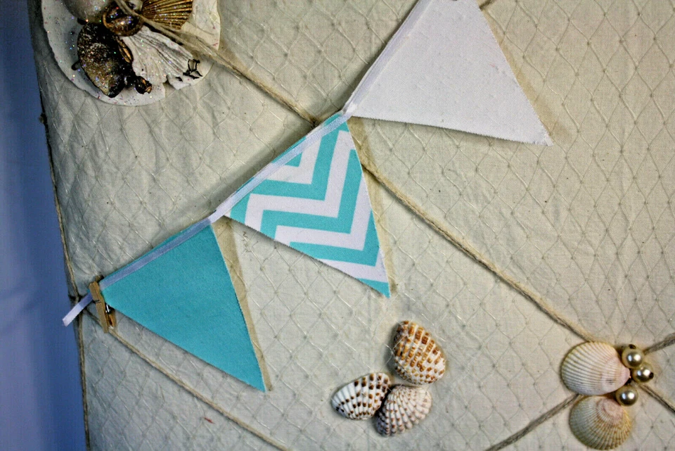 NEW Memo Pin Notice Board, message boad Nautical beach theme Shell Holder - Image 3 of 4