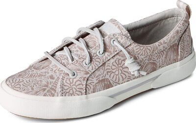 Sperry - Women's Pier Wave LTT Casual Shoes, Fossil Print Grey 10 M
