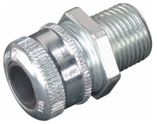 Crouse-Hinds CGB5911, 1-1/2"", 1.188 to 1.375"", Steel, Straight, Cable Gland, 1