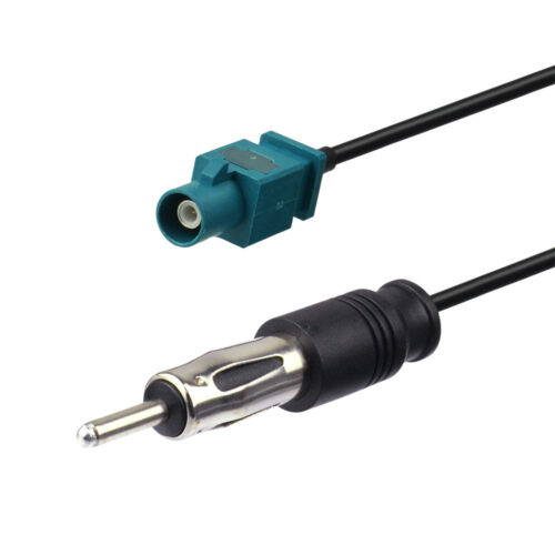 AM/FM Radio Antenna Plug to DIN Fakra Z Male Plug RF Pigtail Cable RG174 100cm - Afbeelding 1 van 4
