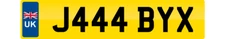 JABBY JAB NUMBER PLATE JABSY JABS CHERISHED REG J444 BYX CAR REGISTRATION PLATE