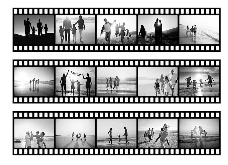 Tortenband Filmstreifen Design – Essbar aus Fondantpapier - Bild 3 von 4