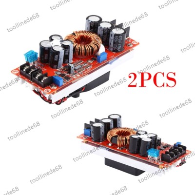 2X 1200W 20A DC Konverter Boost Step-up Stromversorgungsmodul 8-60V 83V-40+85 TD
