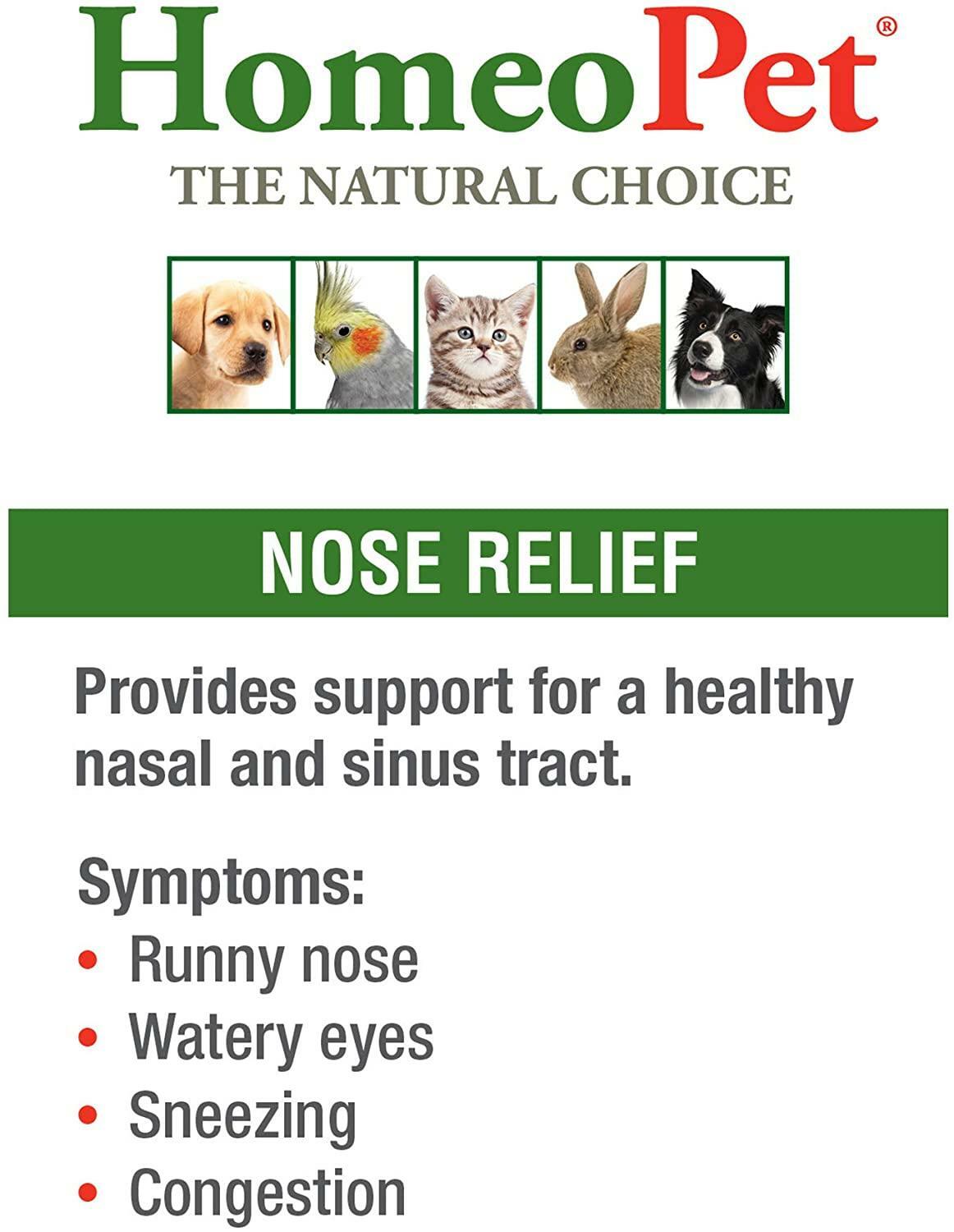 Dog Cat Pet Nose Relief Sneezing Congestion Upper Respiratory Sinus