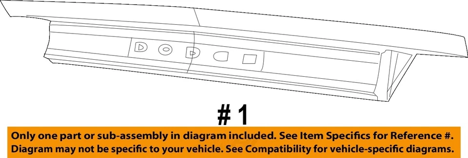 Used Center Tail Light Assembly fits: 2019 Dodge Challenger LED center Center Gr - Imagem 3 de 4
