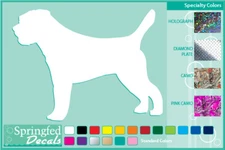 BORDER TERRIER SILHOUETTE cut vinyl decal #1 Dog stickers