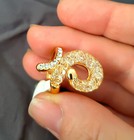Hypoallergenic Gold Plated Stainless Steel Fashion Ring Crystal Cubic Zirconia 7 — photo 1