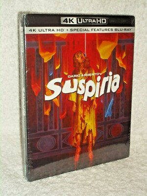 Suspiria [1977] (4K Ultra/Blu-ray, 2019) Jessica Harper Stefania Casini w/ SLIP
