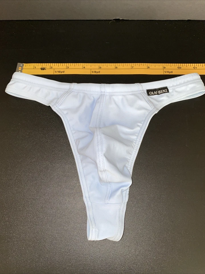 Tanga de natación vintage Olaf Benz corte alto talla pequeña Foto 4 de 4