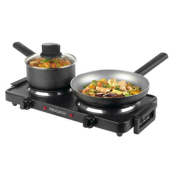 Progress EK4399P Electric Twin Hot Plate - Black for sale online | eBay