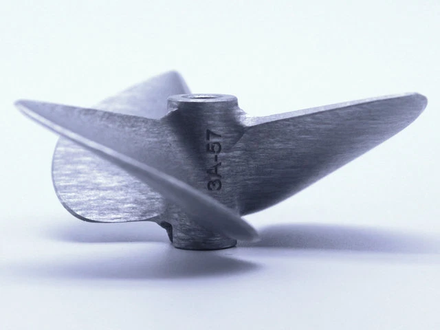 Rc Propeller CNC Machined 3 blades Alloy 5714 For 4.76MM Prop Shaft Boat - Image 2 of 3