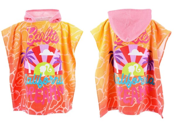 Barbie Badeponcho – Kapuzenhandtuch California Weich & SaugfäHig 55 X 110 Cm-image