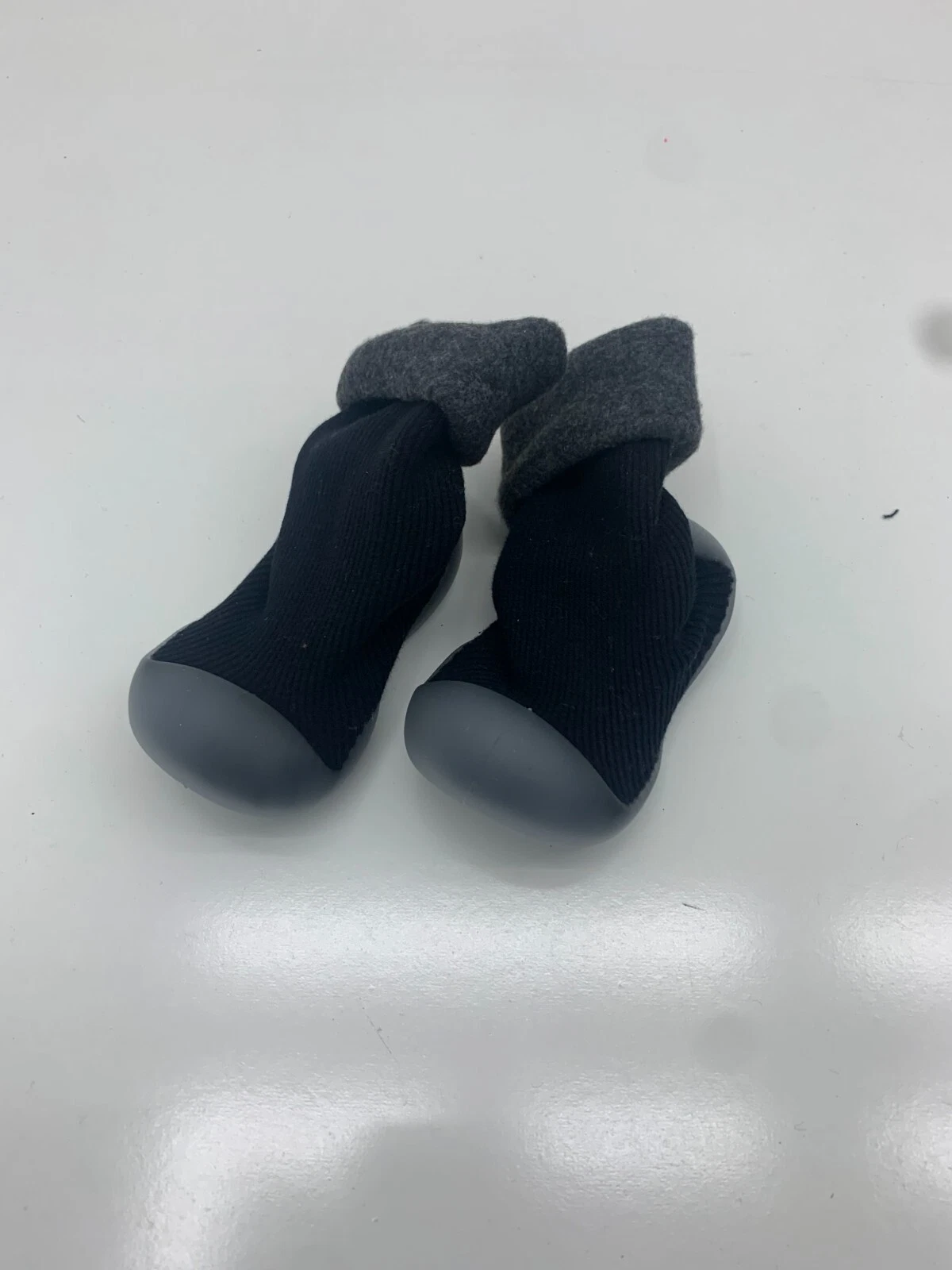Unisex Baby Rubber Grip Sole Socks Black Size 18-19 Months