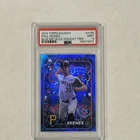 2024 Topps Holiday Blue Metallic Holiday Tree #H165 Paul Skenes Pirates RC PSA 9