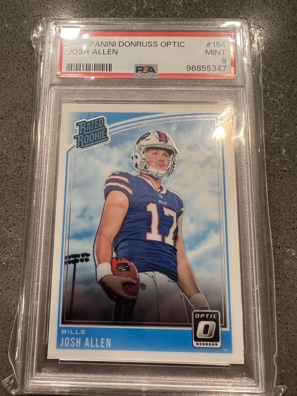 Josh Allen 2018 Donruss Optic Rookie PSA 9