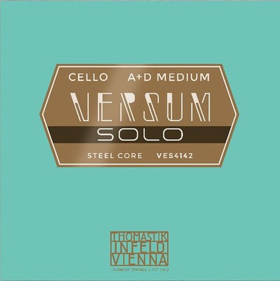 Versum Solo Cello Saite A + D Pack (Multialloy Wound, Steel Core)