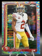 Deommodore Lenoir 2025 Topps Chrome #269 Pulsar Refractor San Francisco 49ers