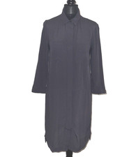 H&M Grey 3/4 Sleeve Shirt Midi Dress in UK 8-10 *exc cond*