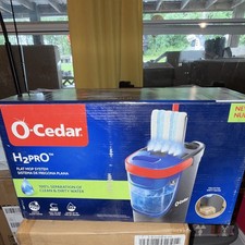 O-Cedar H2prO Flat Mop System with 2 Tank Buc...