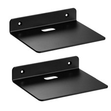 Small Wall Shelf Speaker Stand, Mount for Webcam, Cell Phones, Mesh Router