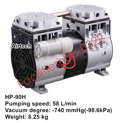 Airtech vacuum pump HP-90H 200-240V 58L/min -740mmHg/-98.6kPa DHL/FedEx