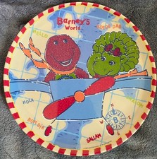 Barney Baby Bop Barney's World Kids Plate Zak Designs 1999 Vintage