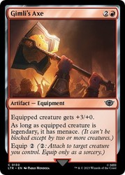 Gimli's Axe 130/943 The Lord of the Rings: Tales of Middle-earth Foil Common