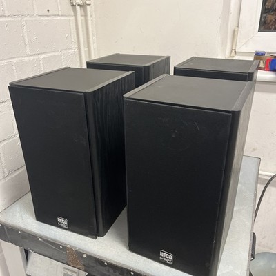 HECO Interior Plus 2000 Bookshelf Stereo Speakers - Made in Germany 4x HiFi