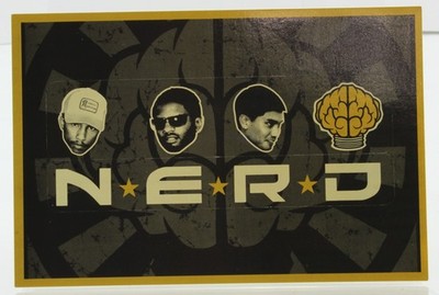 Virgin Records - N.E.R.D. In Search Of Promo Card Band Stickers - 2001