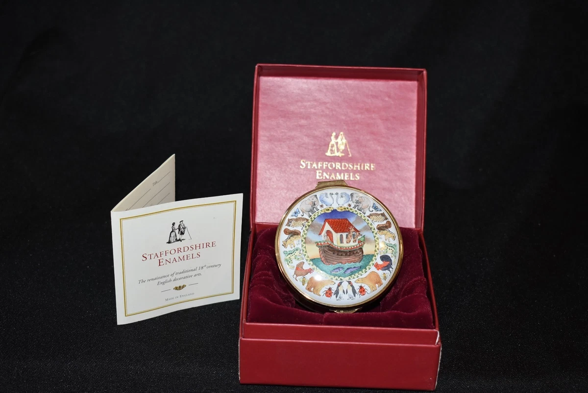25+ Staffordshire Enamel In Collectible Decorative Trinket Boxes
