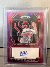 Panini 2022 Prizm Purple Prizm Kutter Crawford #RA-KU /50 Boston Red Sox