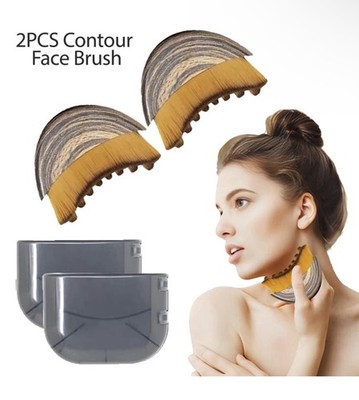 2PC Lymphatic Contour Face Brush Lymphatic Drainage Massager for Face by Glowiex