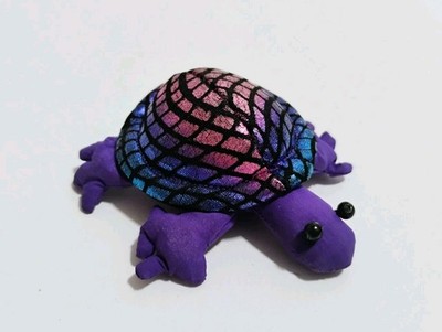 Mini 3'' Beanbag Iridescent Purple Turtle Plush