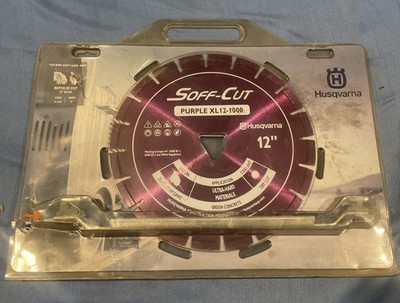 New Husqvarna Excel 1000Series 12'' Purple Soff Cut Diamond Blade