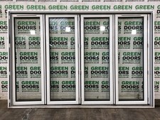 ALUMINIUM BIFOLDING SLIDING DOORS BIFOLDS EXTERNAL EXTERIOR WHITE PATIO OUTWARDS