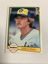 1982 Donruss Milwaukee Brewers Charlie Moore