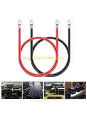 30cm Battery joiner Connector Lead DC Wire 120A 12V 24V Cable & lugs Red & Black