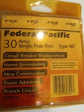 FPE Federal Pacific 30 Amp 1 Pole NC30 Stab-Lok THIN NC BLACK Handle NC130 NEW!