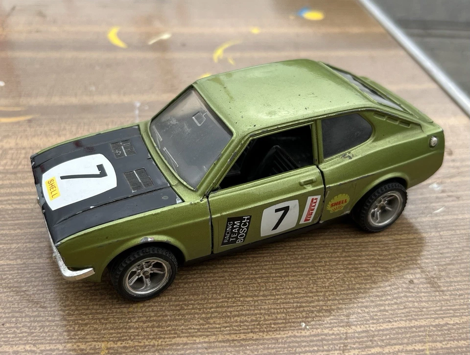 Mebetoys 1:25 Fiat 128 Coupé SL Race Rallye *7* Grün PKW Modell Vintage Rarität