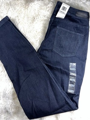 Calvin Klein Jeans Womens Size 10 x 32 Curvy Skinny Dark Wash Denim NWT New  A4