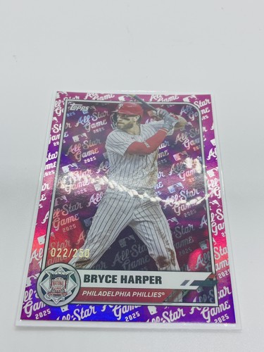 2025 Topps Bryce Harper All-Star Game Greats Autographed Relics (Raw)