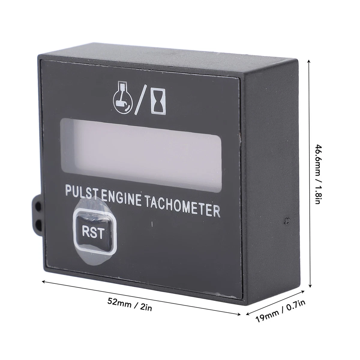 Small Digital Engine Tachometer With Clip Inductive Chainsaw Tacho Gauge RPM Me☚