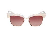 Max Co MO0092 24G White Cat Eye Plastic Sunglasses Frame 54-17-140